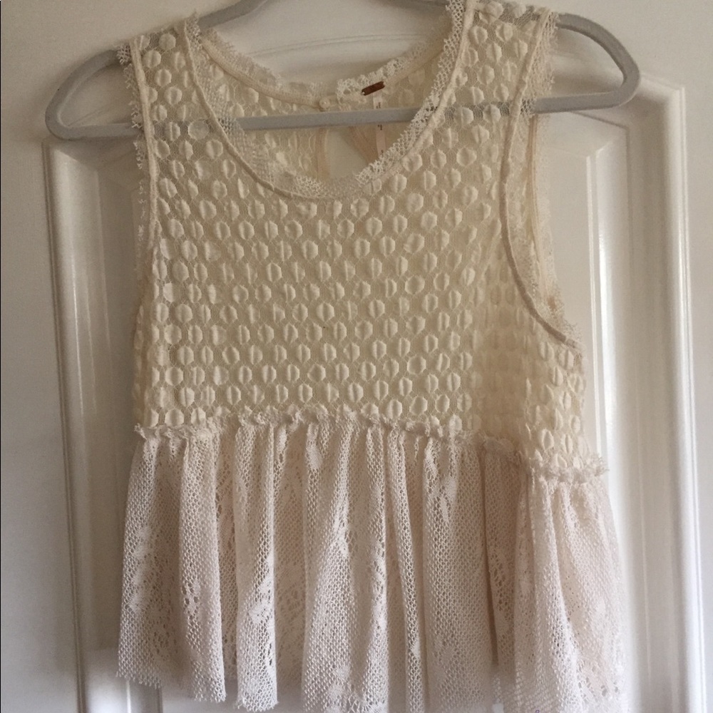 Free People Lace Blouse - Picture 1 of 1